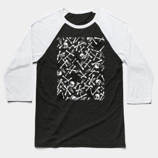 Skeleton Ilustration, Spooky Halloweentee Baseball T-Shirt